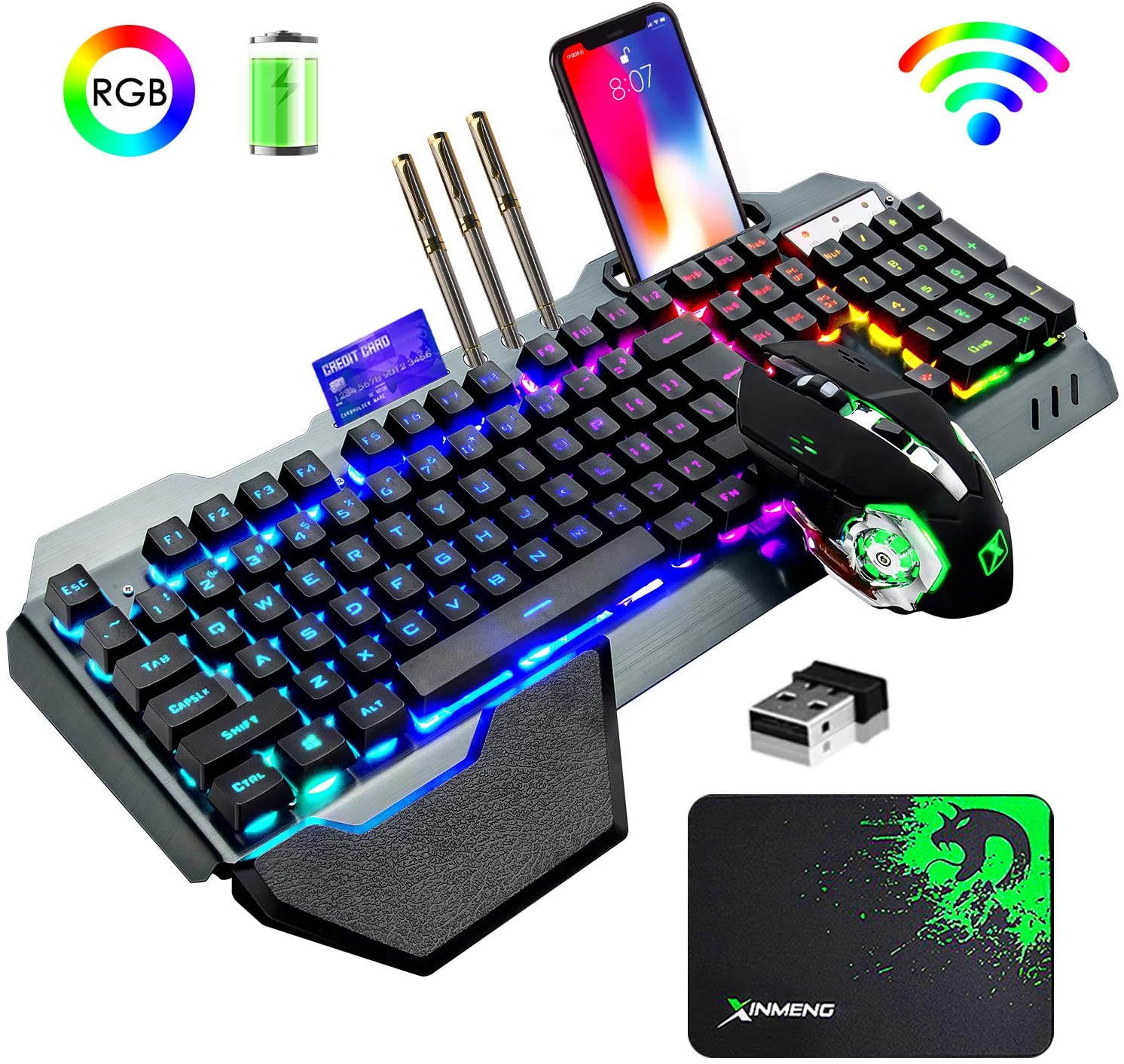 Gaming Keyboard Mouse Wireless - Комбинированная беспроводная игровая клавиатура и мышь