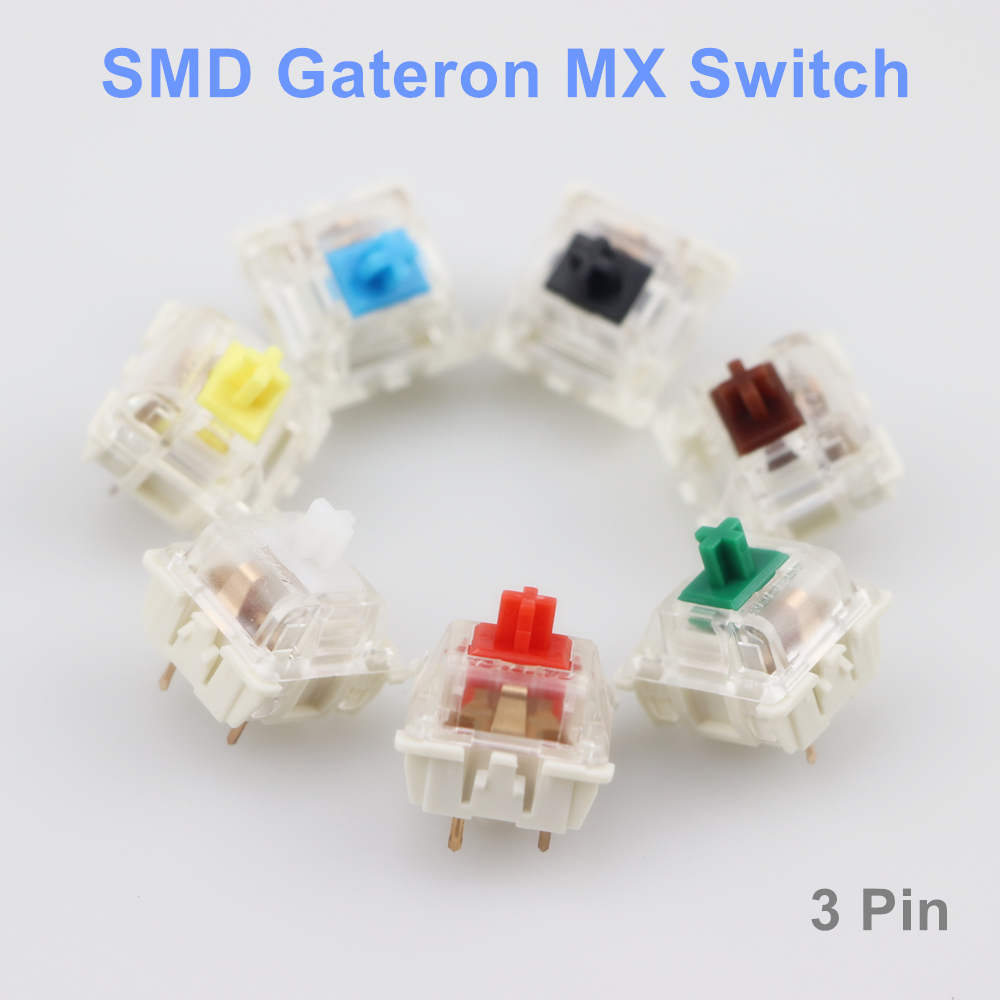 Keyboard Gaming Blue Switch - Переключатели Gateron SMD, черные, красные, коричневые,