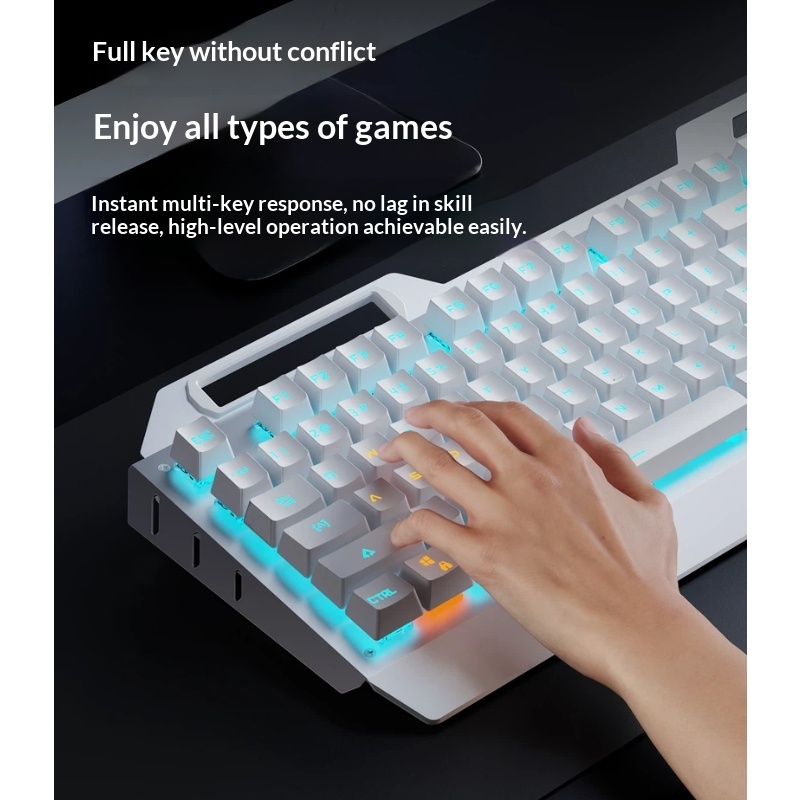 Беспроводной игровой комплект  – обзор и цена Keyboard Gaming Blue Switch