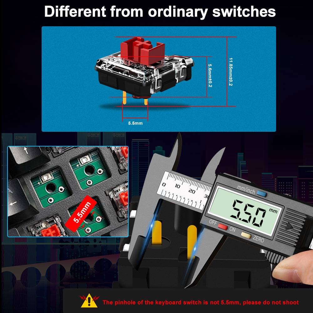 REDRAGON SMD RGB MX низкопрофи – обзор и цена Keyboard Gaming Blue Switch